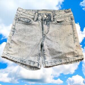 5/$35  Joe's Jeans Girls Shorts Sz 8 Acid Washed Denim Shortie Shorty Light Blue